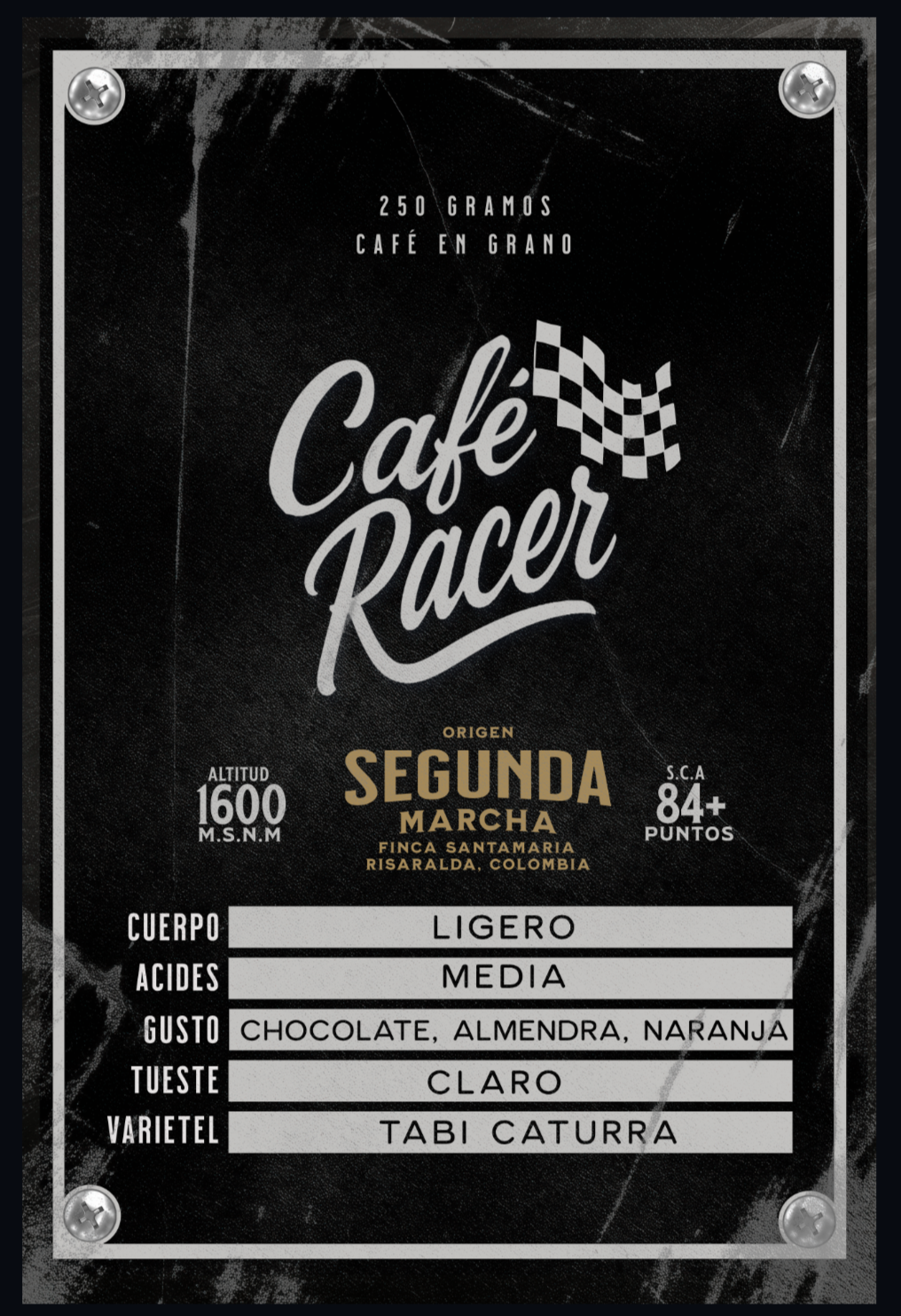 Café en Grano - Segunda Marcha Potencia controlada